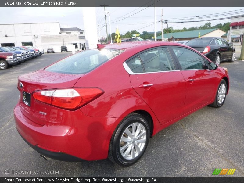 Crimson Red / Gray 2014 Kia Forte EX