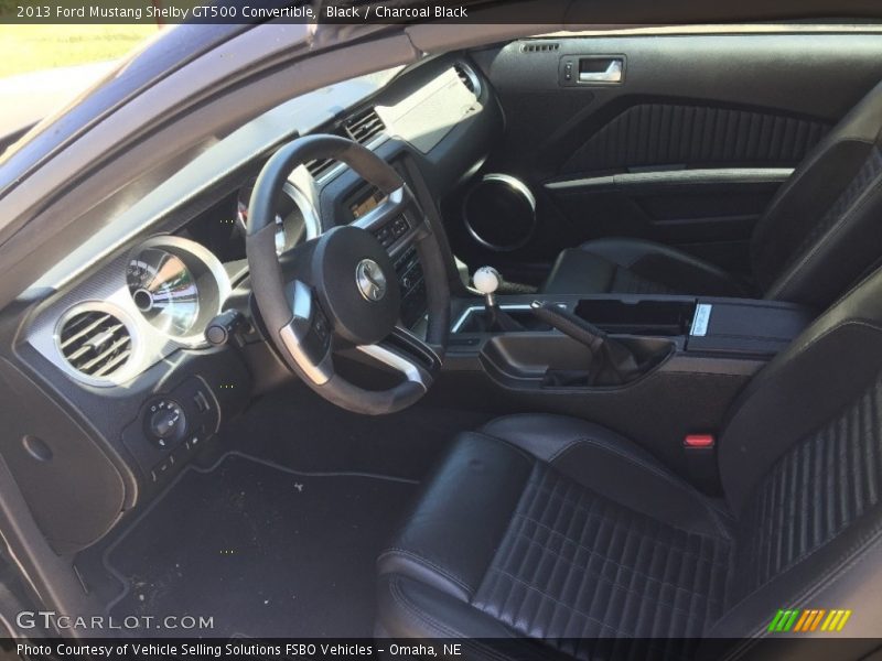 Black / Charcoal Black 2013 Ford Mustang Shelby GT500 Convertible