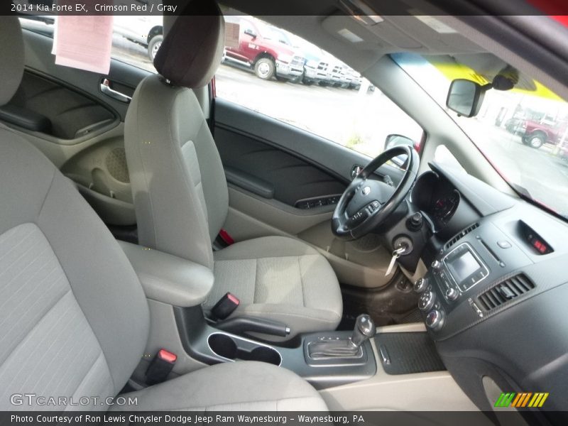 Crimson Red / Gray 2014 Kia Forte EX
