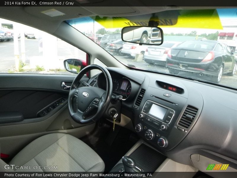 Crimson Red / Gray 2014 Kia Forte EX