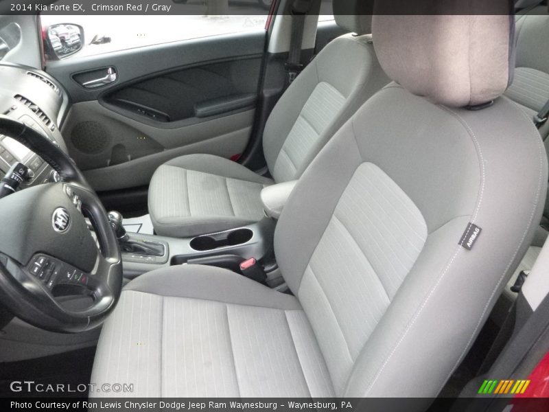 Crimson Red / Gray 2014 Kia Forte EX