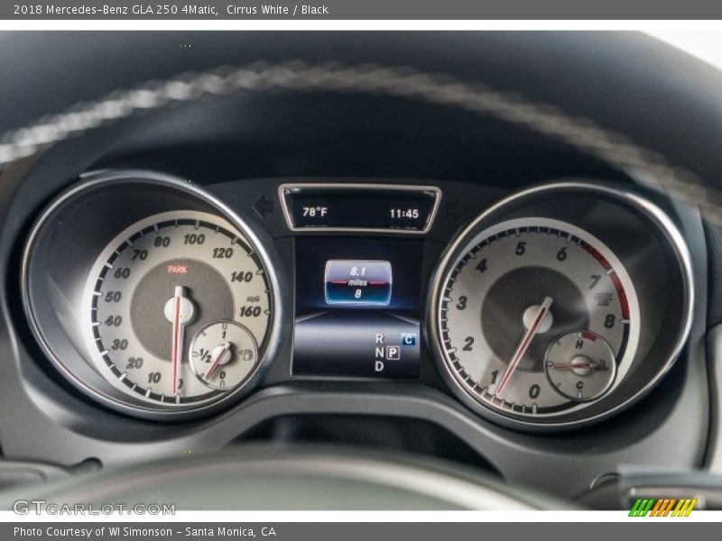 Cirrus White / Black 2018 Mercedes-Benz GLA 250 4Matic