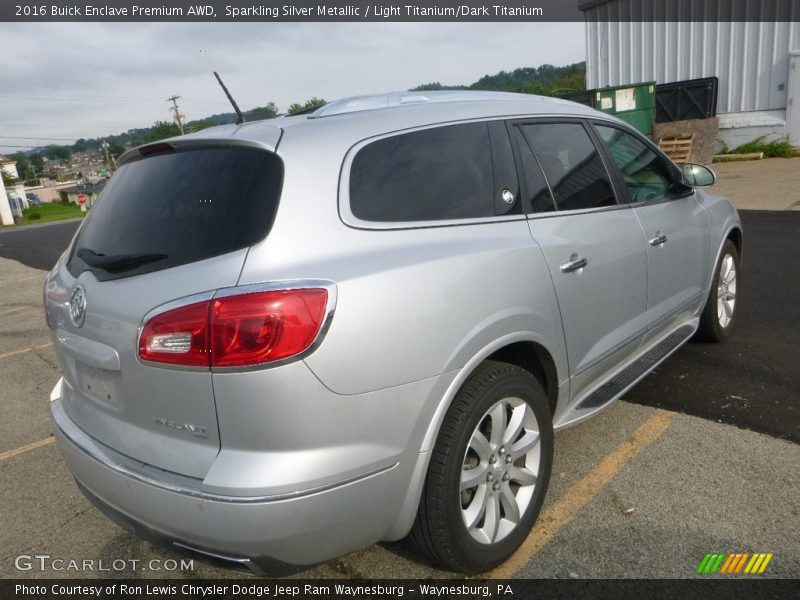 Sparkling Silver Metallic / Light Titanium/Dark Titanium 2016 Buick Enclave Premium AWD