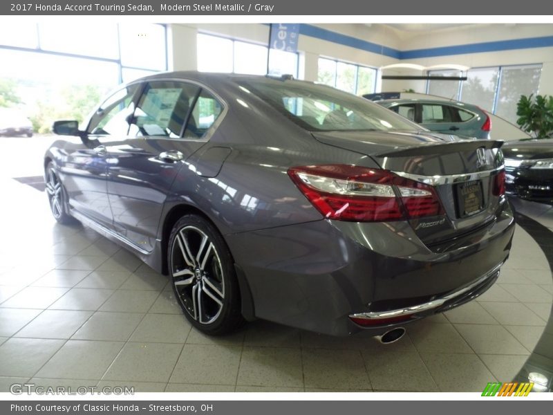 Modern Steel Metallic / Gray 2017 Honda Accord Touring Sedan
