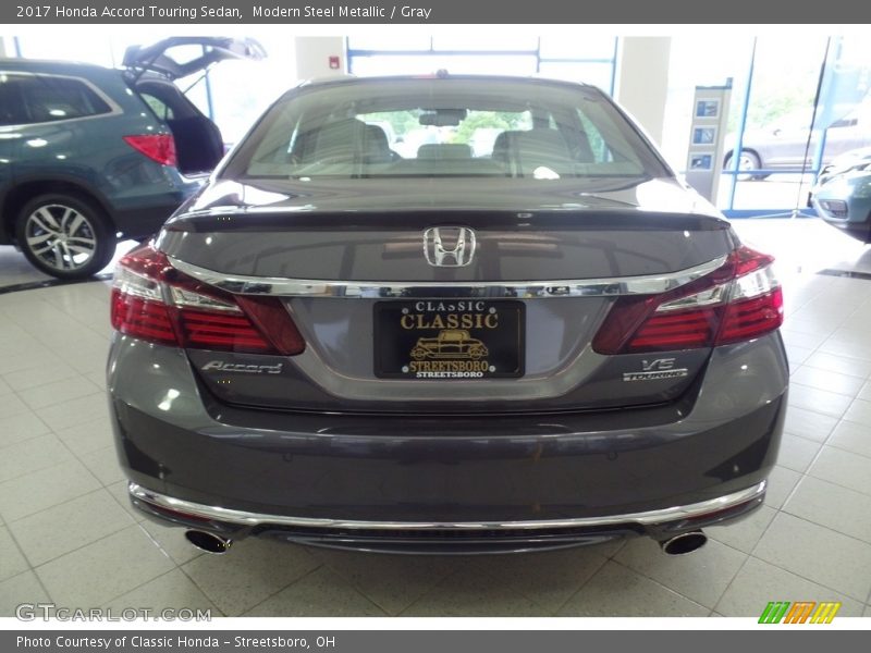 Modern Steel Metallic / Gray 2017 Honda Accord Touring Sedan