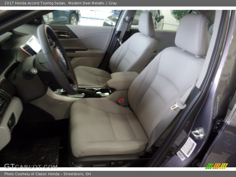 Modern Steel Metallic / Gray 2017 Honda Accord Touring Sedan