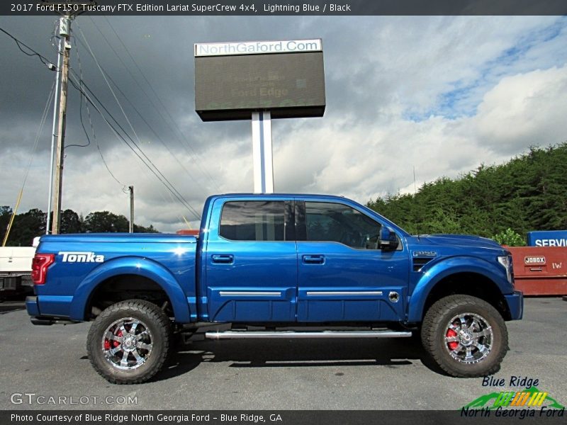 Lightning Blue / Black 2017 Ford F150 Tuscany FTX Edition Lariat SuperCrew 4x4