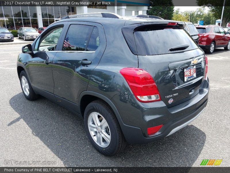 Nightfall Gray Metallic / Jet Black 2017 Chevrolet Trax LT AWD