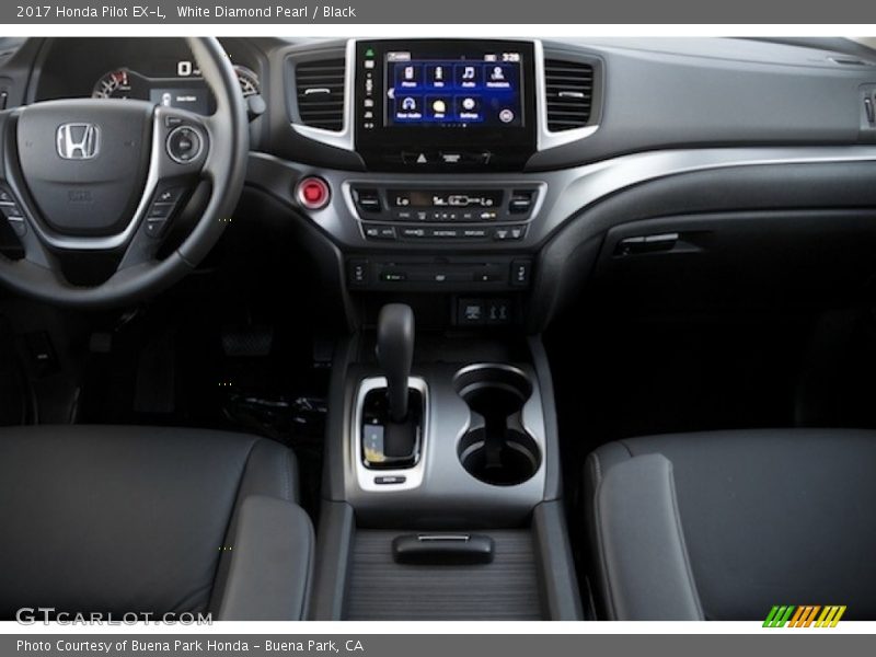 White Diamond Pearl / Black 2017 Honda Pilot EX-L