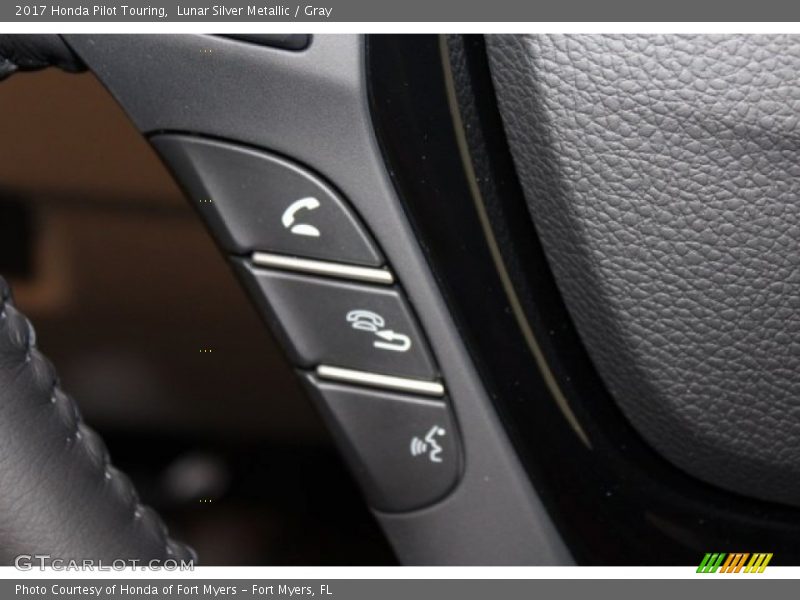 Lunar Silver Metallic / Gray 2017 Honda Pilot Touring