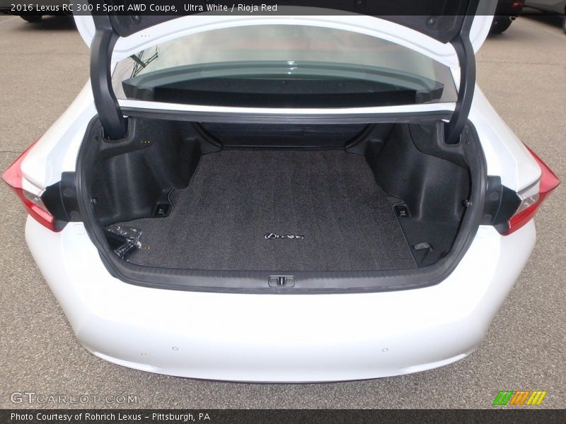  2016 RC 300 F Sport AWD Coupe Trunk