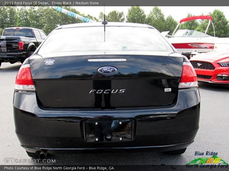 Ebony Black / Medium Stone 2011 Ford Focus SE Sedan