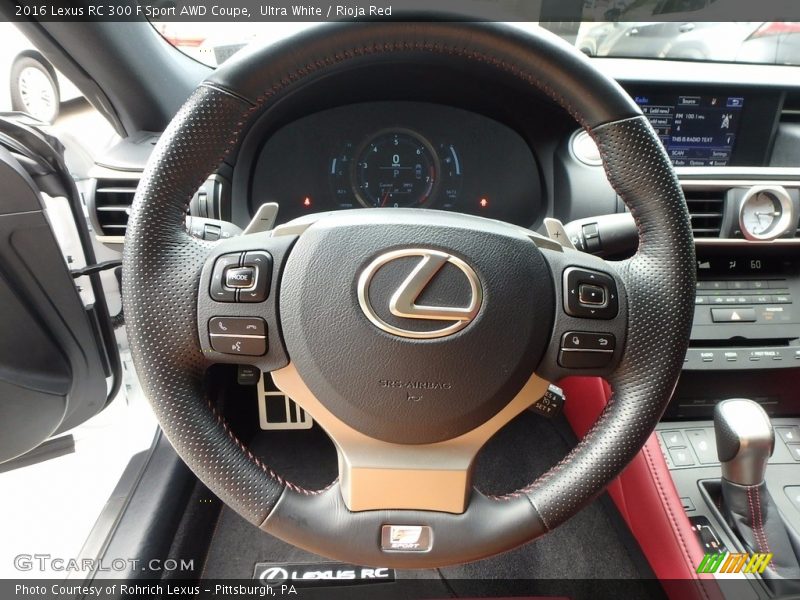  2016 RC 300 F Sport AWD Coupe Steering Wheel
