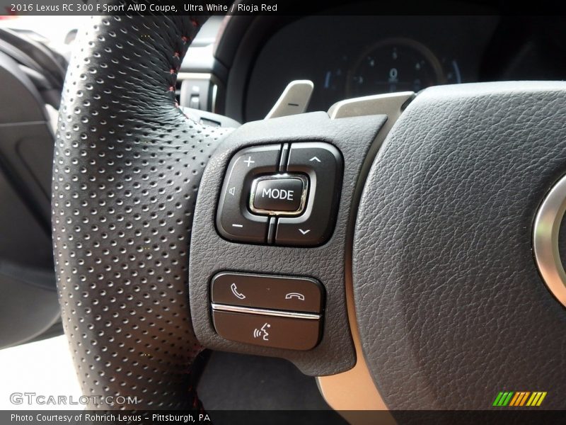  2016 RC 300 F Sport AWD Coupe Steering Wheel