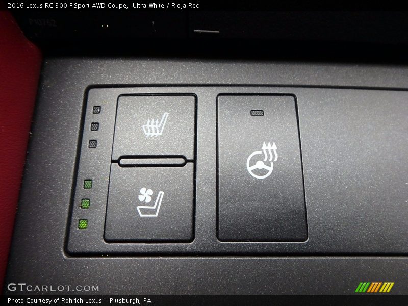 Ultra White / Rioja Red 2016 Lexus RC 300 F Sport AWD Coupe