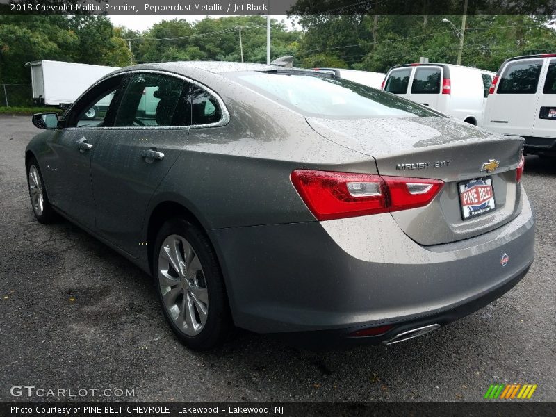 Pepperdust Metallic / Jet Black 2018 Chevrolet Malibu Premier