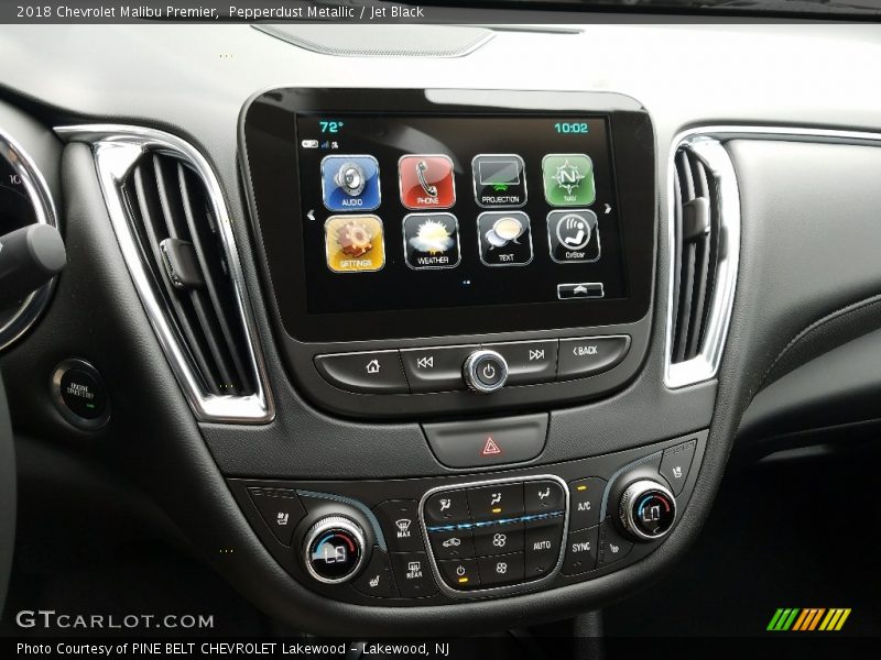 Pepperdust Metallic / Jet Black 2018 Chevrolet Malibu Premier