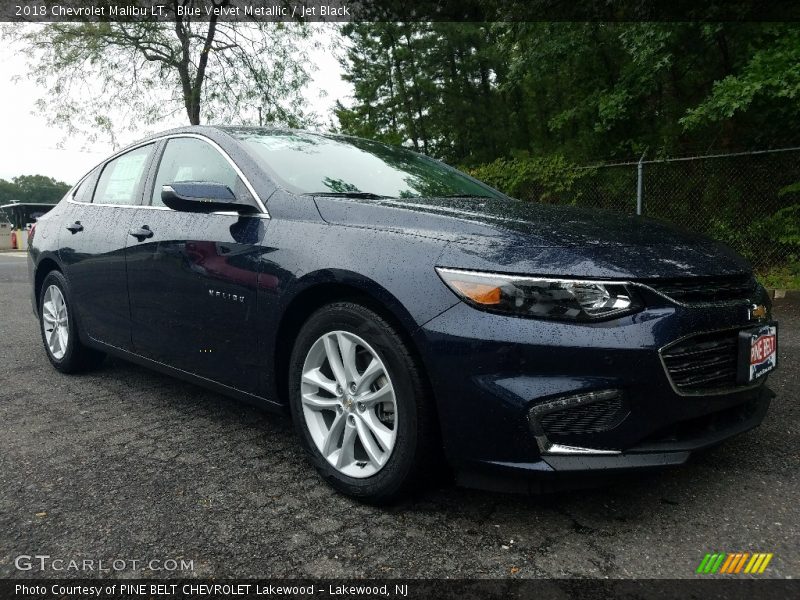 Blue Velvet Metallic / Jet Black 2018 Chevrolet Malibu LT
