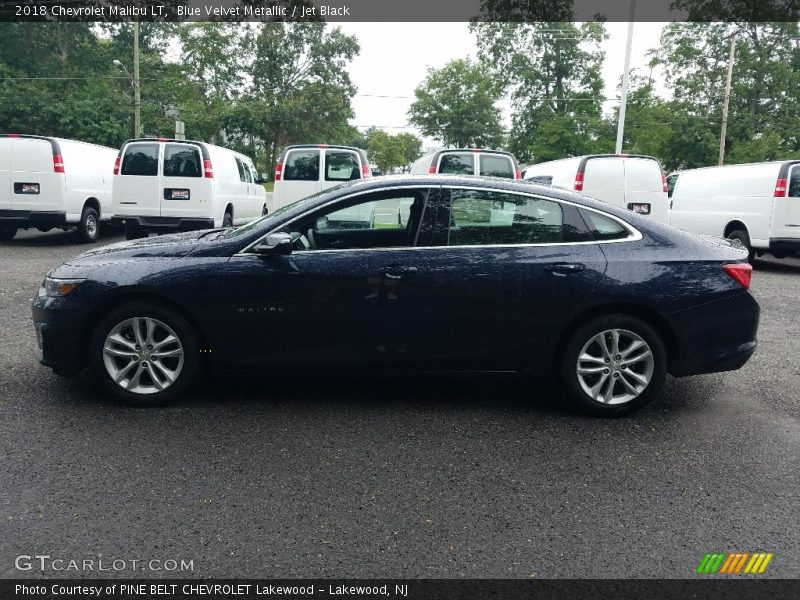 Blue Velvet Metallic / Jet Black 2018 Chevrolet Malibu LT