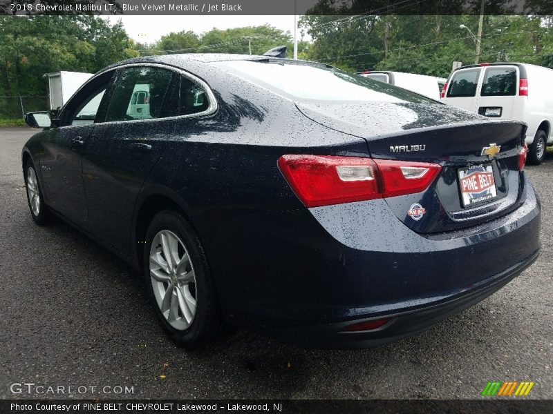 Blue Velvet Metallic / Jet Black 2018 Chevrolet Malibu LT