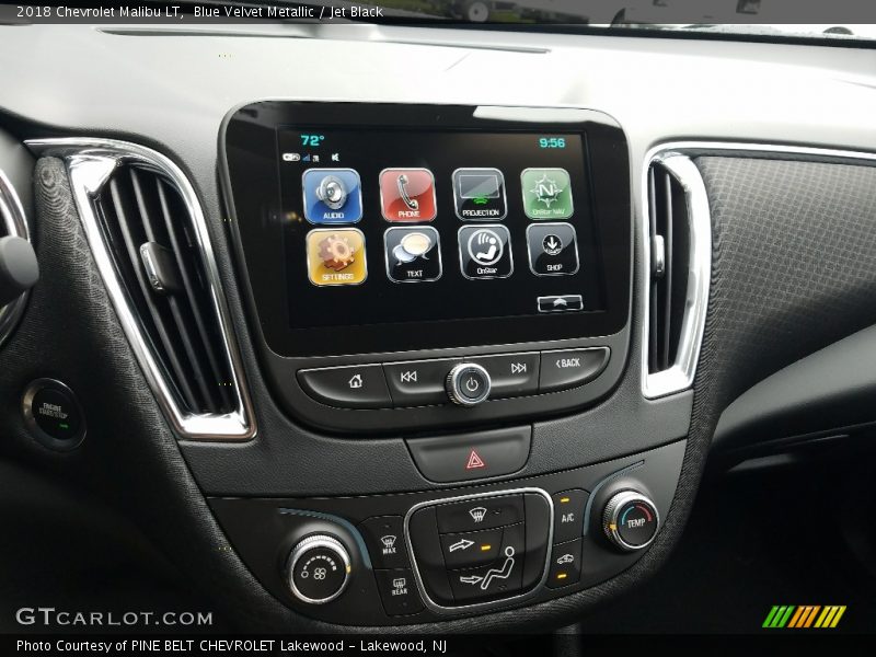 Blue Velvet Metallic / Jet Black 2018 Chevrolet Malibu LT