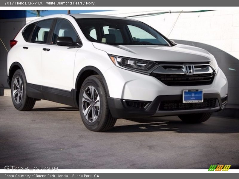 White Diamond Pearl / Ivory 2017 Honda CR-V LX