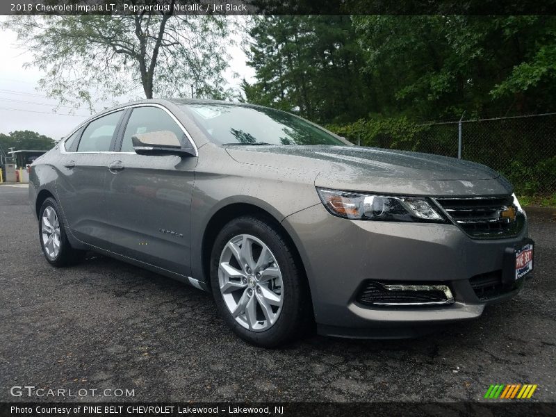 Pepperdust Metallic / Jet Black 2018 Chevrolet Impala LT