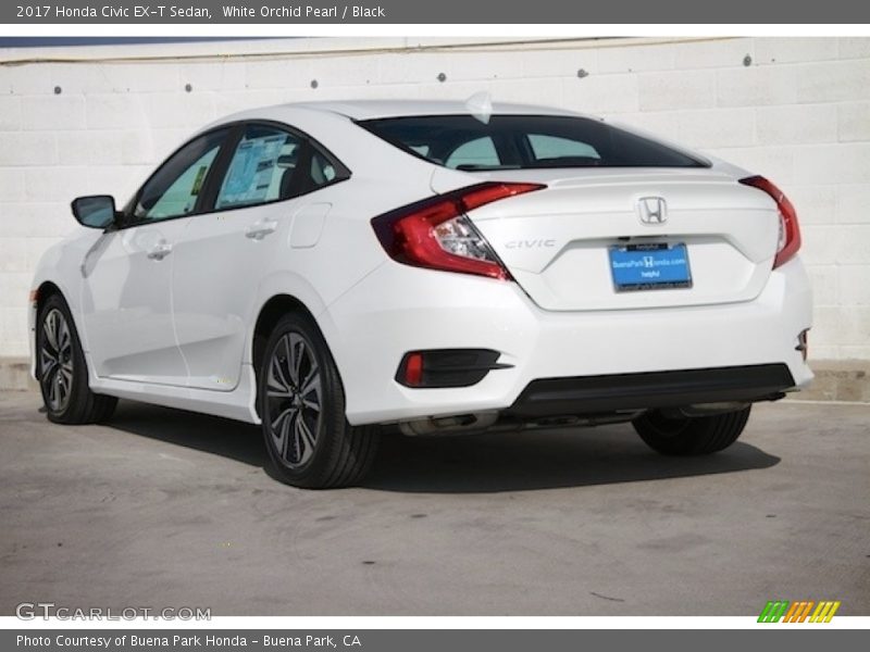 White Orchid Pearl / Black 2017 Honda Civic EX-T Sedan