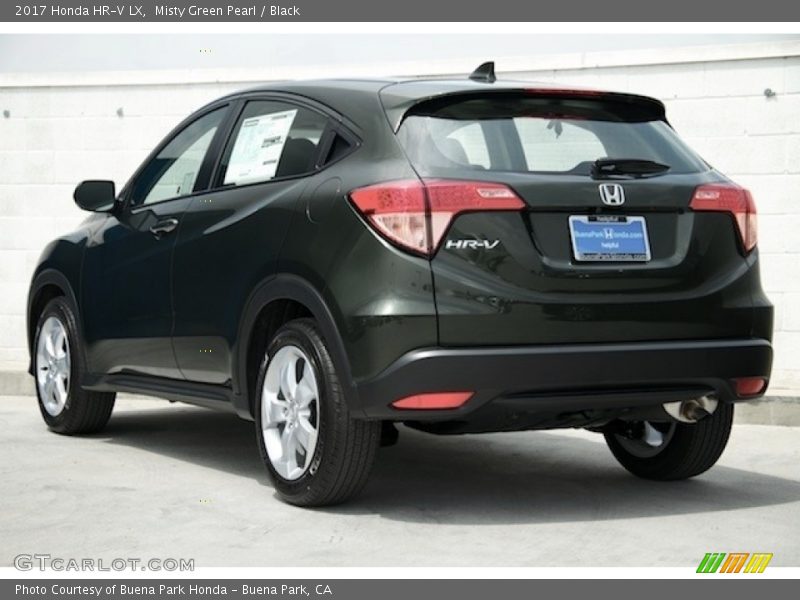 Misty Green Pearl / Black 2017 Honda HR-V LX