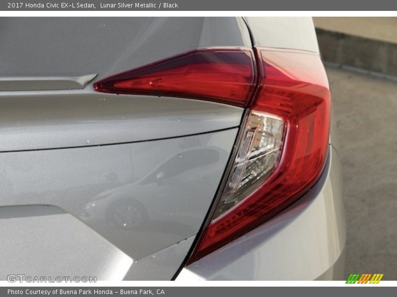 Lunar Silver Metallic / Black 2017 Honda Civic EX-L Sedan