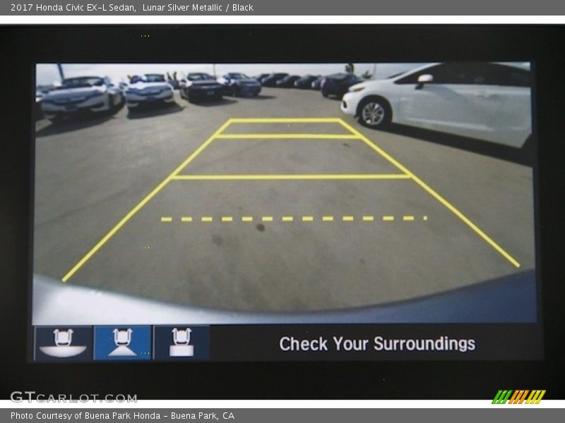 Lunar Silver Metallic / Black 2017 Honda Civic EX-L Sedan