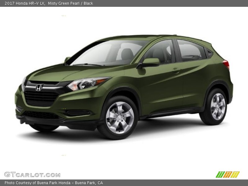 Misty Green Pearl / Black 2017 Honda HR-V LX