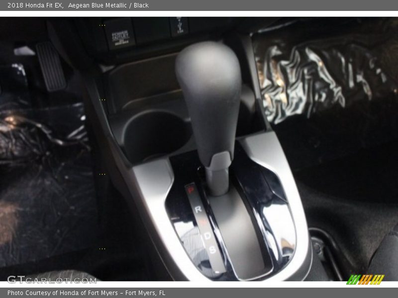 Aegean Blue Metallic / Black 2018 Honda Fit EX