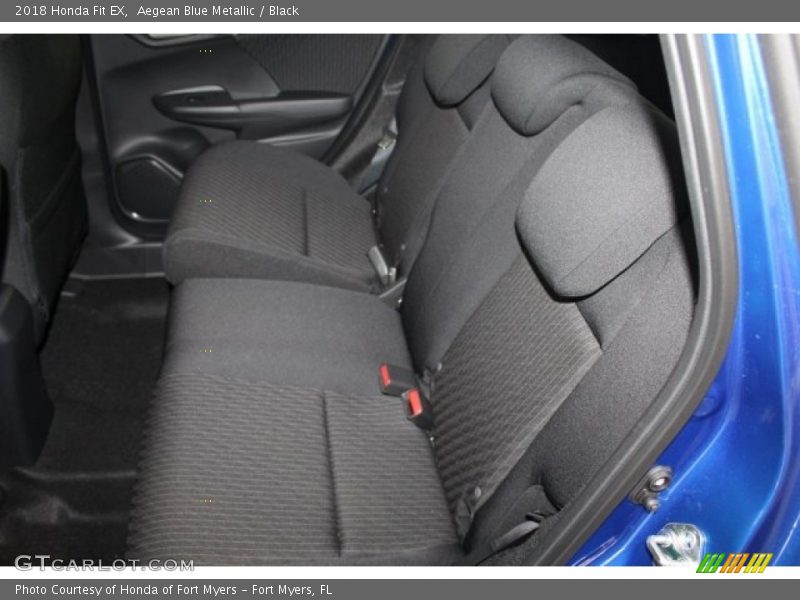 Aegean Blue Metallic / Black 2018 Honda Fit EX