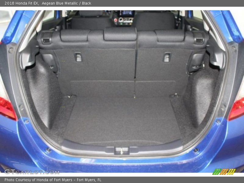 Aegean Blue Metallic / Black 2018 Honda Fit EX
