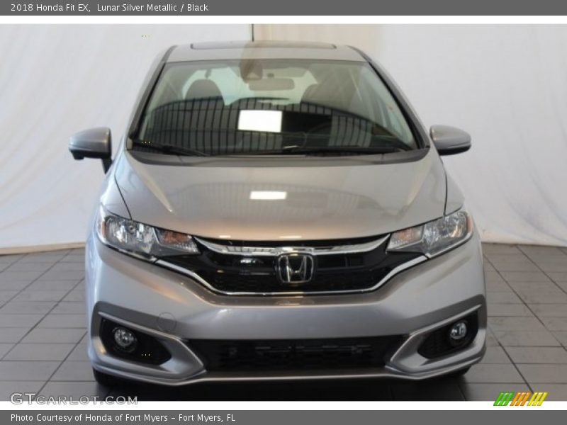 Lunar Silver Metallic / Black 2018 Honda Fit EX