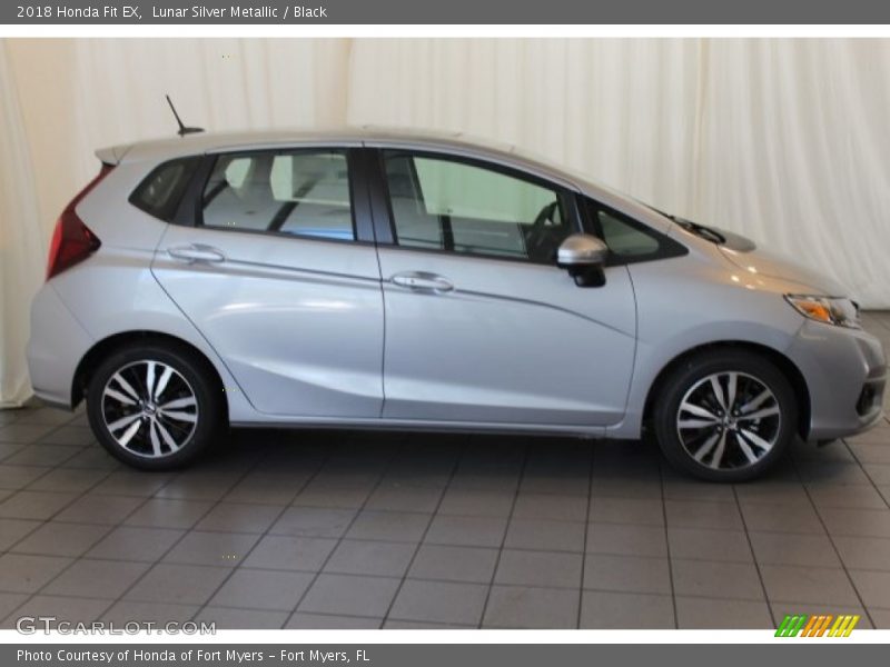 Lunar Silver Metallic / Black 2018 Honda Fit EX