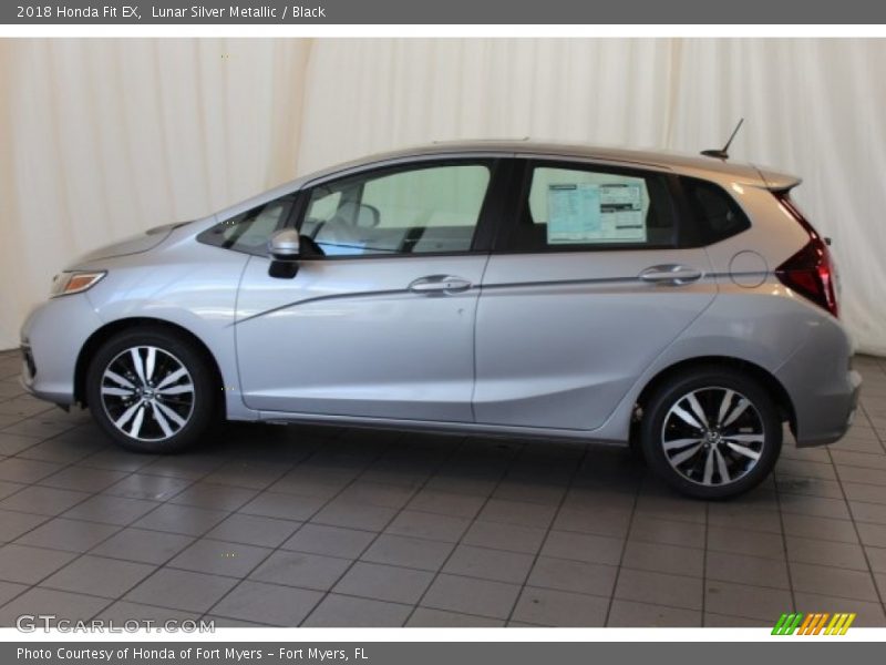 Lunar Silver Metallic / Black 2018 Honda Fit EX