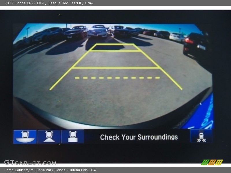 Basque Red Pearl II / Gray 2017 Honda CR-V EX-L