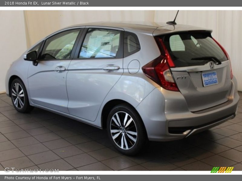 Lunar Silver Metallic / Black 2018 Honda Fit EX