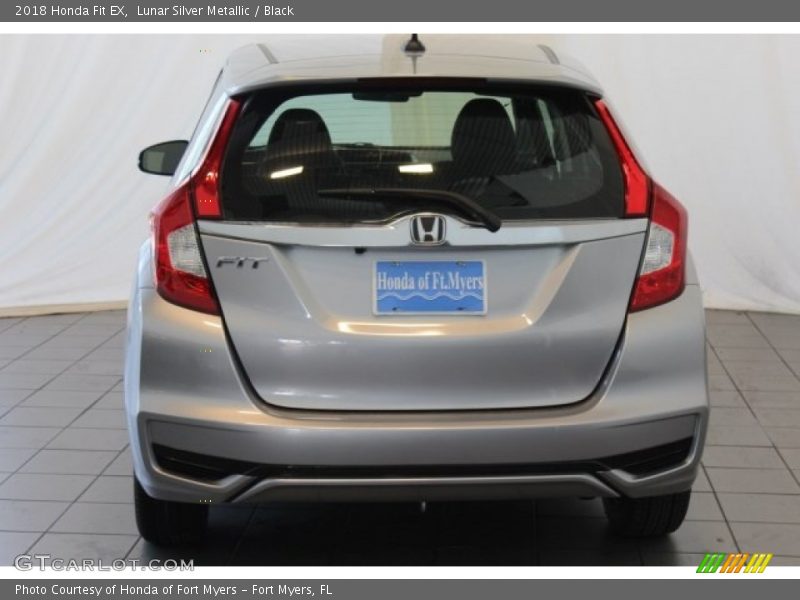 Lunar Silver Metallic / Black 2018 Honda Fit EX