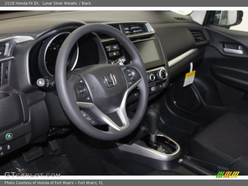 Lunar Silver Metallic / Black 2018 Honda Fit EX