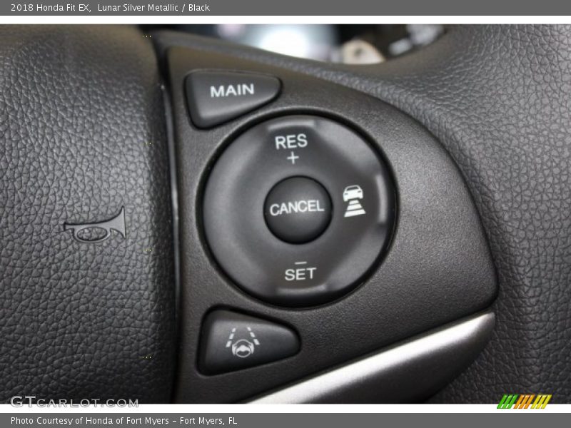 Lunar Silver Metallic / Black 2018 Honda Fit EX