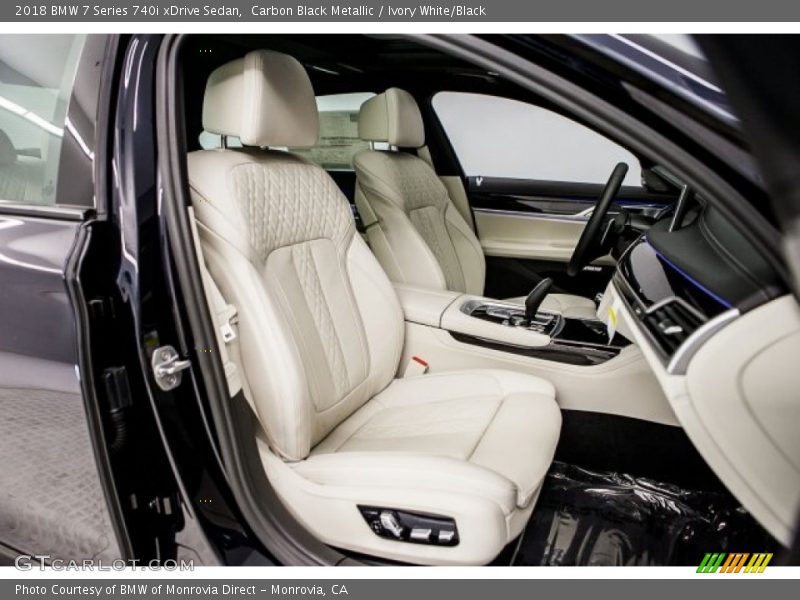 Carbon Black Metallic / Ivory White/Black 2018 BMW 7 Series 740i xDrive Sedan