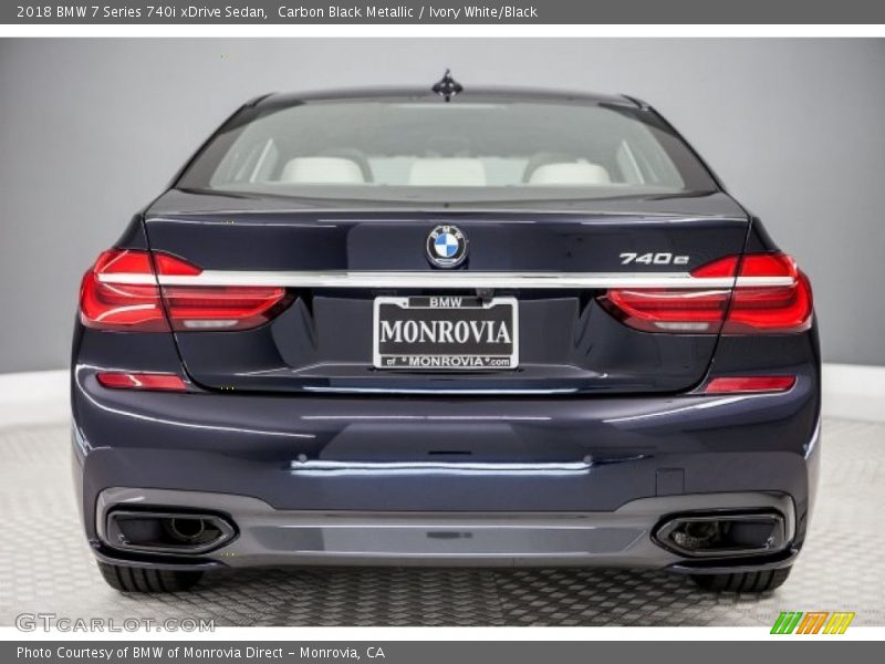 Carbon Black Metallic / Ivory White/Black 2018 BMW 7 Series 740i xDrive Sedan