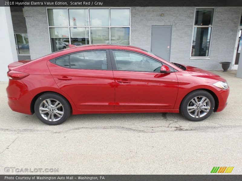 Scarlet Red / Gray 2018 Hyundai Elantra Value Edition