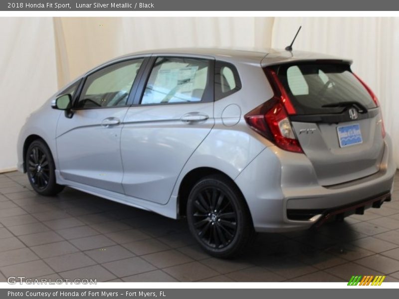 Lunar Silver Metallic / Black 2018 Honda Fit Sport