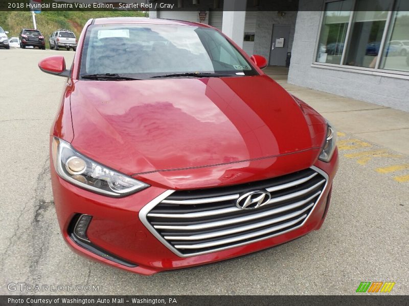 Scarlet Red / Gray 2018 Hyundai Elantra Value Edition