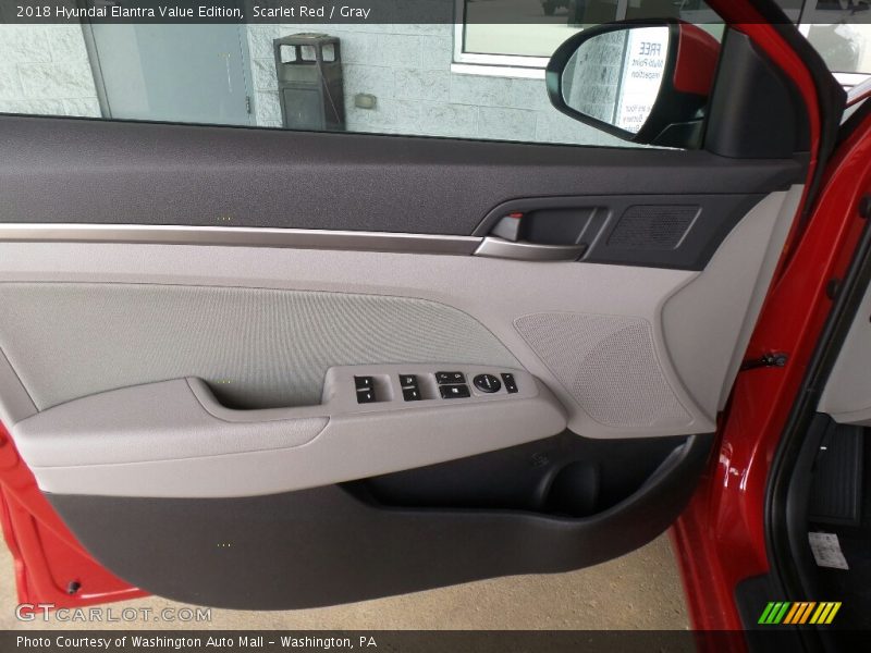 Scarlet Red / Gray 2018 Hyundai Elantra Value Edition
