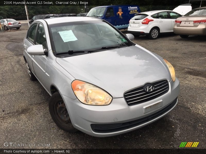 Charcoal Gray / Beige 2006 Hyundai Accent GLS Sedan